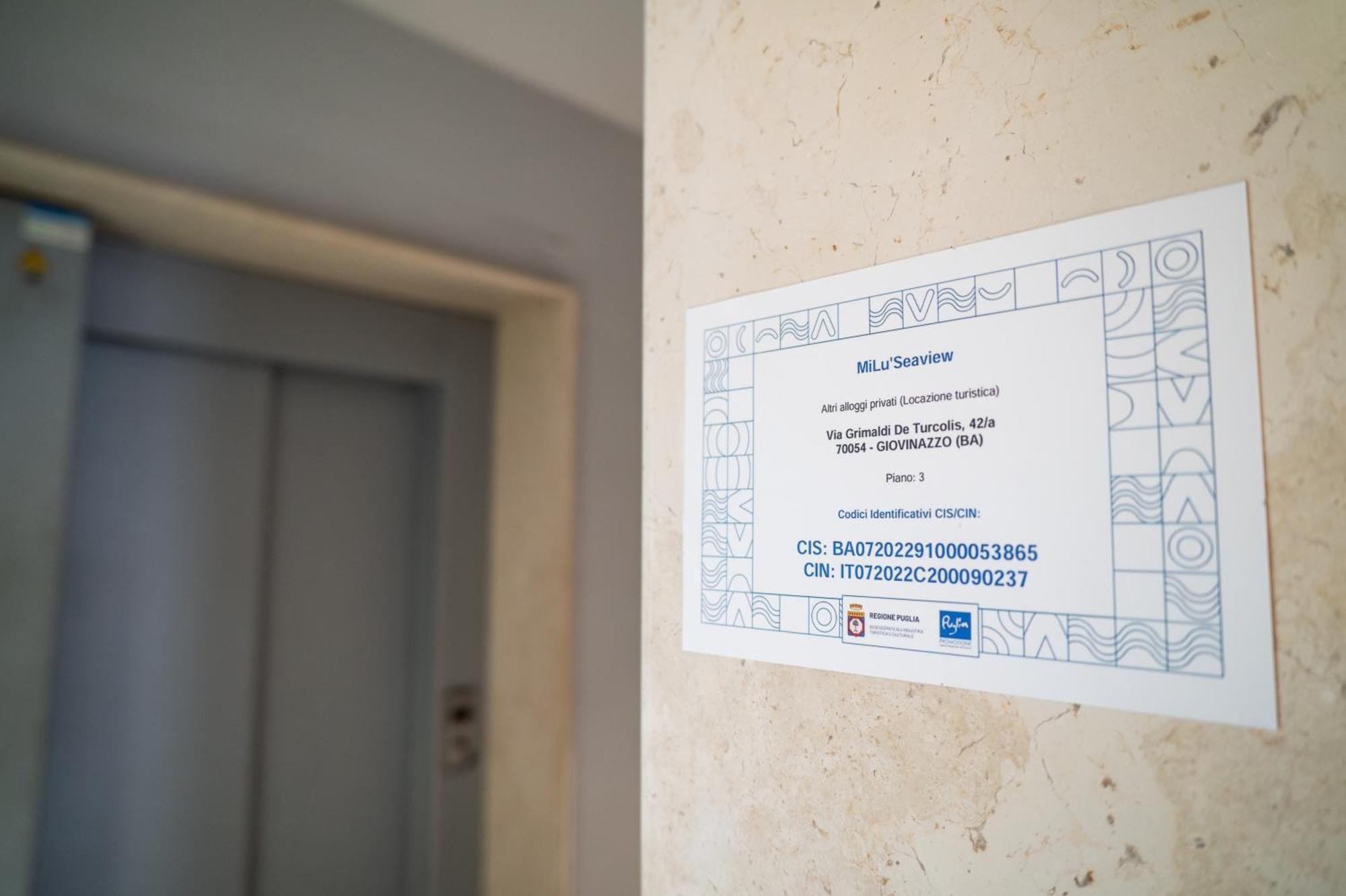 Milu'Seaview Ampia Casa Vista Mare Διαμέρισμα Giovinazzo Εξωτερικό φωτογραφία